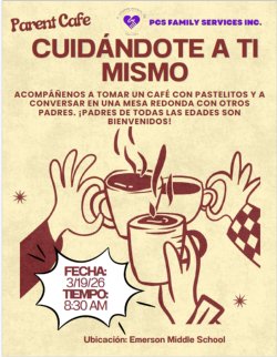 Parent Cafe Meeting / Reunión de café para padres